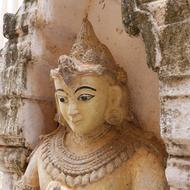 Buddha Temple face statue