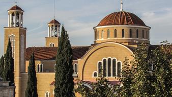 church with domes in cyprus