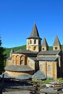 Conques Aveyron Abbey church