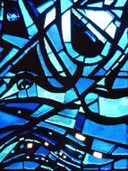 Church Window blue Glass