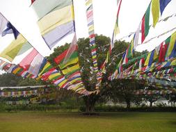 Buddhism Lumpini Prayer Flags