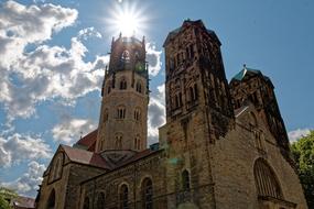 Tower Church Building at sunlight