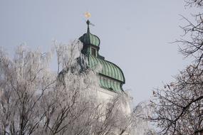 Steeple Church at winter