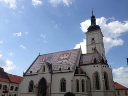 Church Architecture in croatia on a sunny day