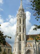 Matthias Church with tower in Budapest