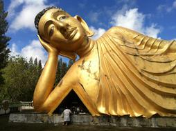 Buddha Golden Statue Cityscape