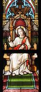 boy jesus on stained glass