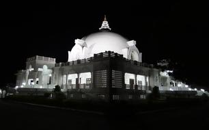 Night View of Buddha Vihar Gulbarga