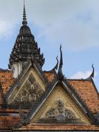 Temple Roof Ornament Vietnam