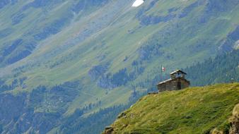 landscape of Mountain stone Church