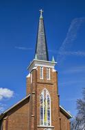 Scenery of Steeple Country Church