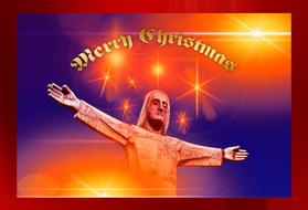 jesus in the christmas picture