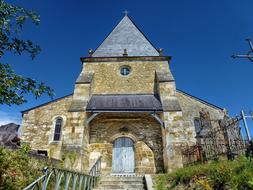 church building in saint-loup-terrier, France