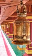 Buddhist Ornate Bells in temple