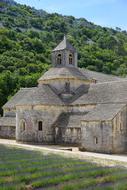 abbey in the countryside in france