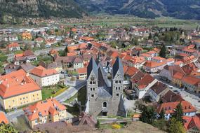 Landscape of Friesach Austria