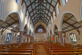 Architecture Building in the interior of the cathedral