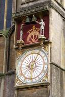 Clock on Church Bell close-up