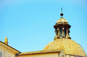 Italy Rome golden Dome church