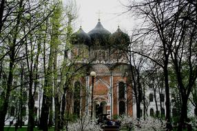 Cathedral Church Building Red And