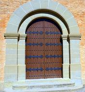 Romanesque Style Church Entrance