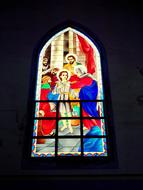 Stained Glass Window drawing of Church