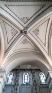 bottom view of the church vaults