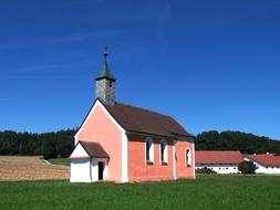 landscape of Church Bavaria Germany