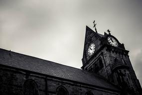 Stone Church in monochrome