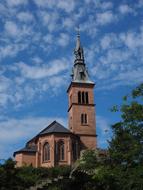 Holy Spirit Church tower in laufenburg