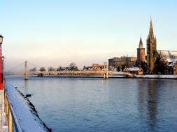 Bridge on River Riverbank