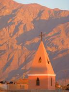 landscape of Church at sunlight