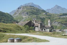 Landscape of Church stone building