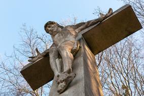 Sculpture cross jesus