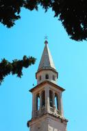 Church Bell Tower at sky