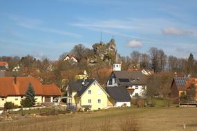 landscape of village in Switzerland