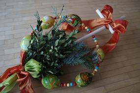 traditional bavarian palm sunday decoration