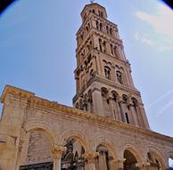 church tower in croatia