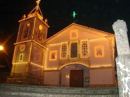 illuminated Church Building Architecture