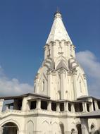 church of the ascension in kolomna on a sunny day