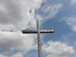 Cross Summit at cloudy Sky