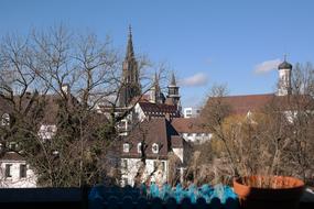 City View of Ulm Cathedral tower