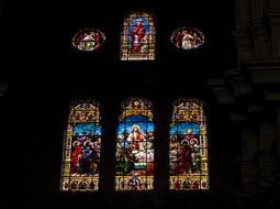 Church Window in the cathedral of italy