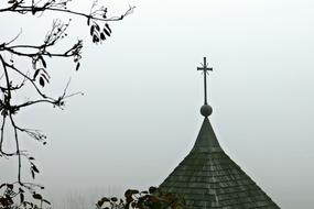 Cross Christianity Symbol on roof