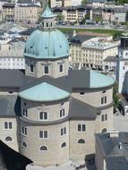 Cathedral Dom tower in Salzburg