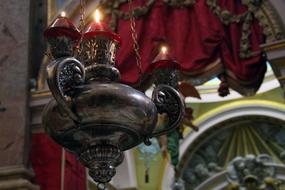 Lamp Religion Decoration in temple