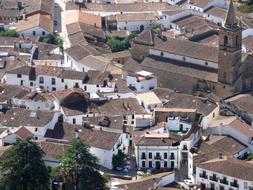 panoramic view of the village in andalusia