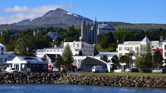 Akureyri Iceland Mountain landscape