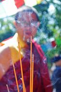 Buddhist Incense Monk