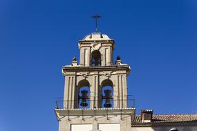 bell tower of santa maria de la victoria church